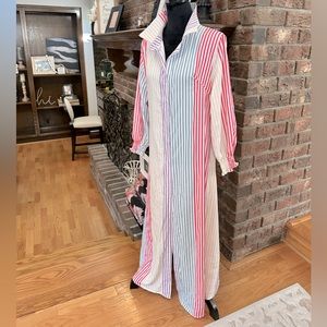 Striped Long Sleeve  Dress